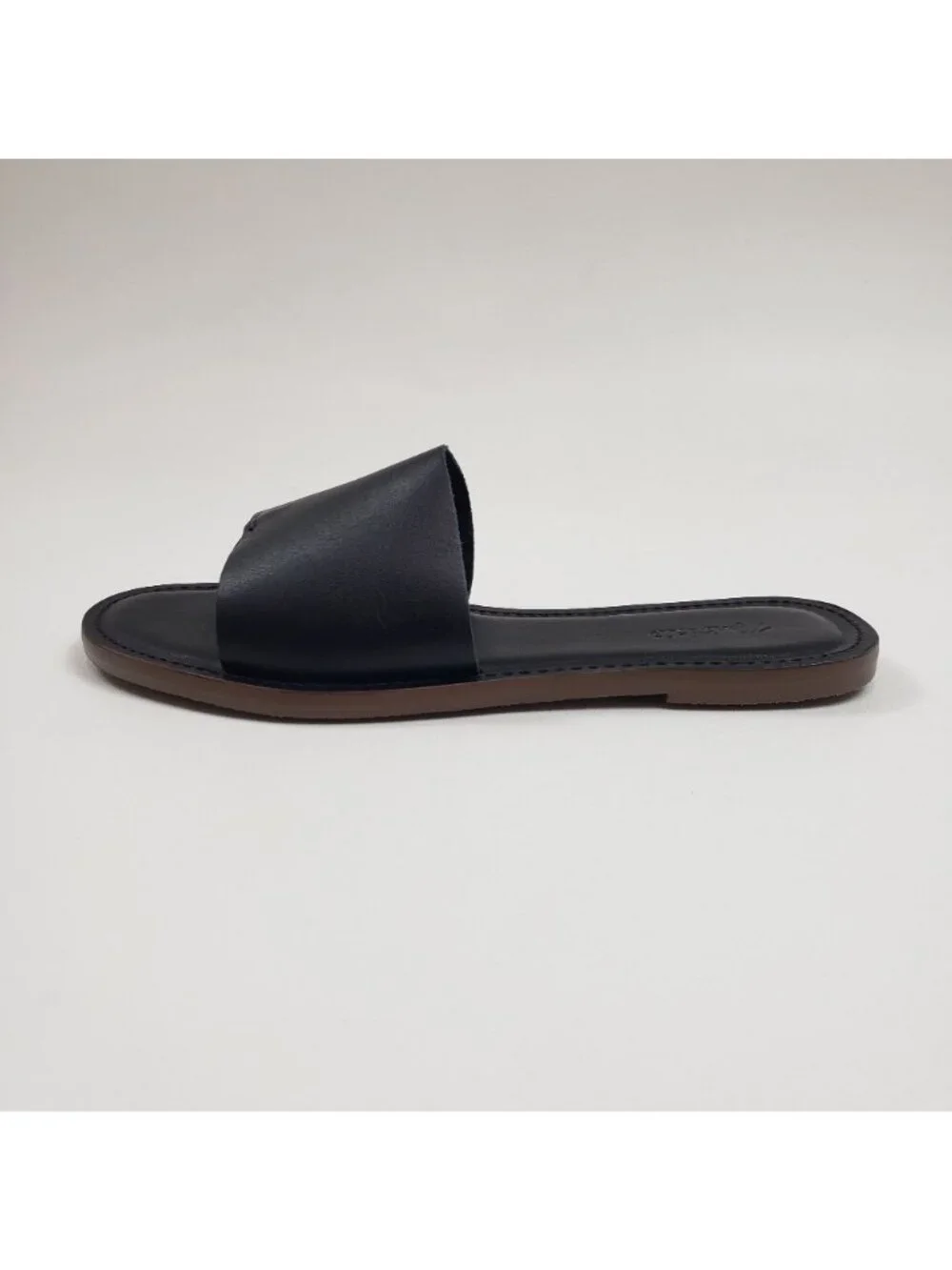 Madewell The Boardwalk Post Slide Sandal Women’s 7M Black Leather Summer - Picture 13 of 16
